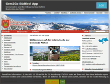 Tablet Screenshot of gemeinde.moelten.bz.it